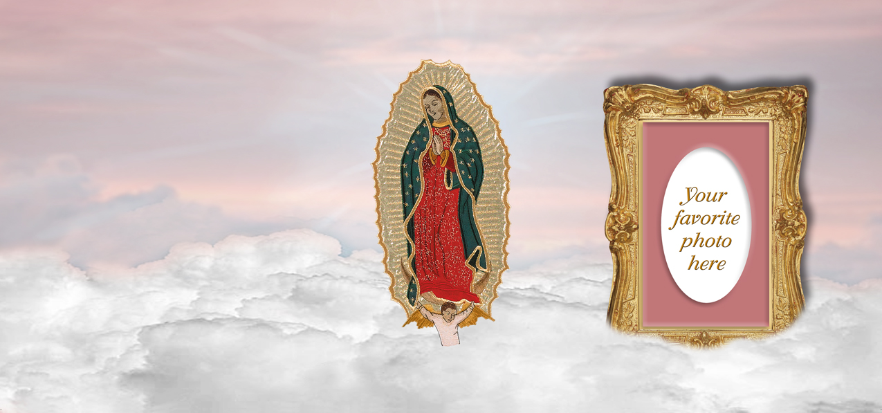 Lady of Guadalupe Clouds Pink
